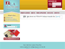 Tablet Screenshot of lahfcu.org